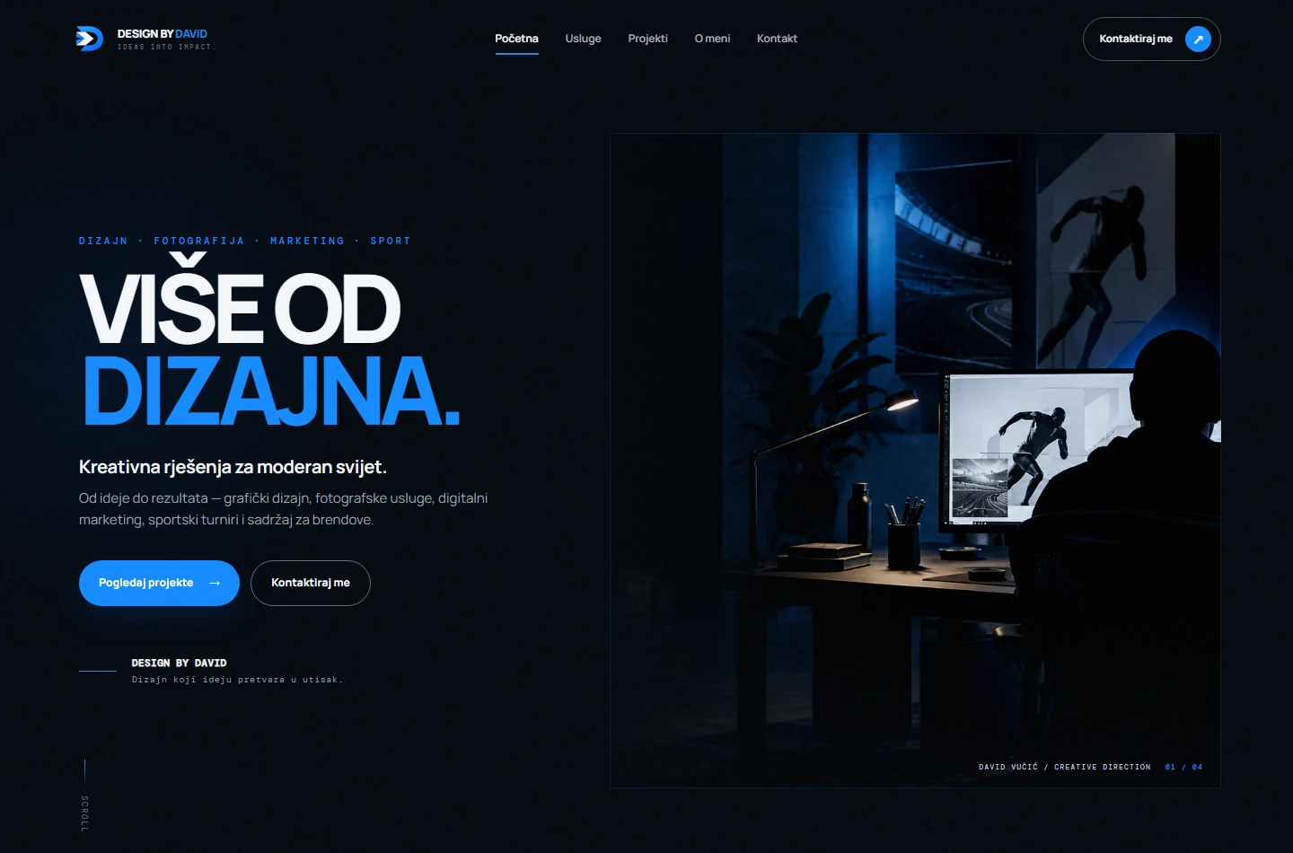 Početna stranica — Design by David